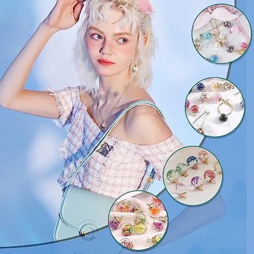PH PandaHall 30pcs 16mm Clear Glass Globe Bottle Wish Glass Ball Bottles for DIY Pendant Charms Stud Earring Making thumbnail 3