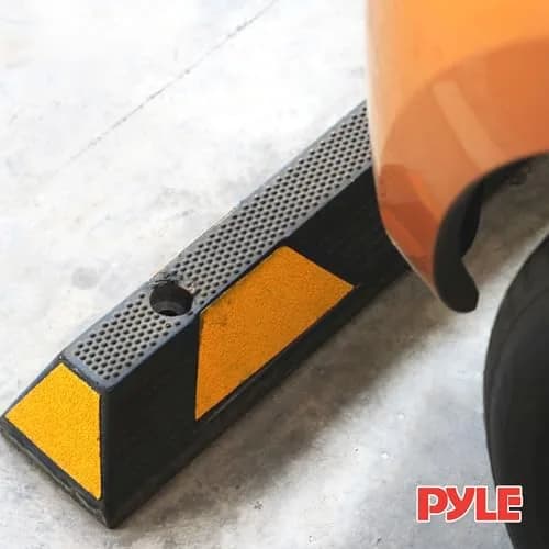 Pyle Heavy Duty Rubber Parking Lot Stopper 72 Inch | Extra Wide Vehicle Wheel Stop for Garage & Driveway thumbnail 4