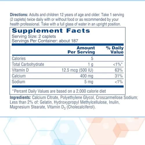 Citracal Petites- Calcium Citrate with Vitamin D3 375 Count | Bone Support for 12+ thumbnail 6