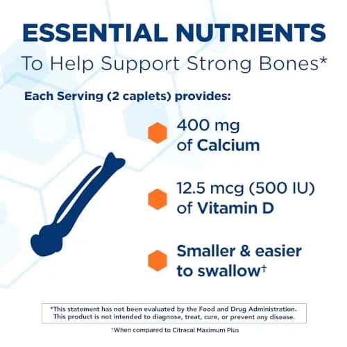 Citracal Petites- Calcium Citrate with Vitamin D3 375 Count | Bone Support for 12+ thumbnail 2