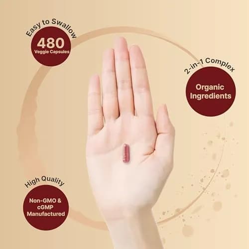 NatureBell Cranberry Concentrate with Acerola, 240 Vegetarian Capsules | Organic, Non-GMO, cGMP thumbnail 4