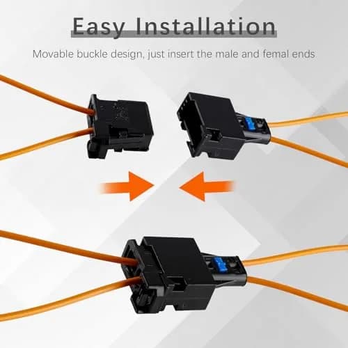 kithing MOST Optical Fiber Loop Bypass Adapter 2-Pack | Diagnose Car Fiber Optic Network Issues thumbnail 4