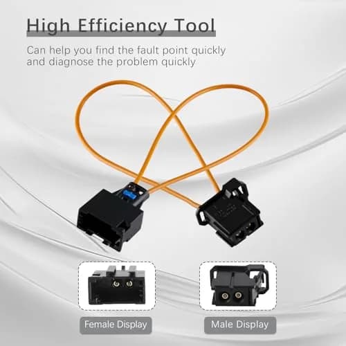 kithing MOST Optical Fiber Loop Bypass Adapter 2-Pack | Diagnose Car Fiber Optic Network Issues thumbnail 3