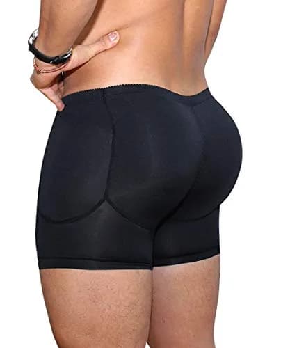 NonEcho Men Padded Underwear Briefs Boxers with Detachable Pads | Hip Enhancer & Butt Booster (70-120 chars) thumbnail 1