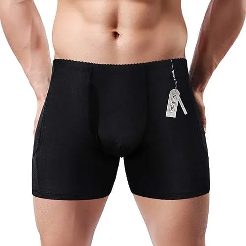 NonEcho Men Padded Underwear Briefs Boxers with Detachable Pads | Hip Enhancer & Butt Booster (70-120 chars) thumbnail 2