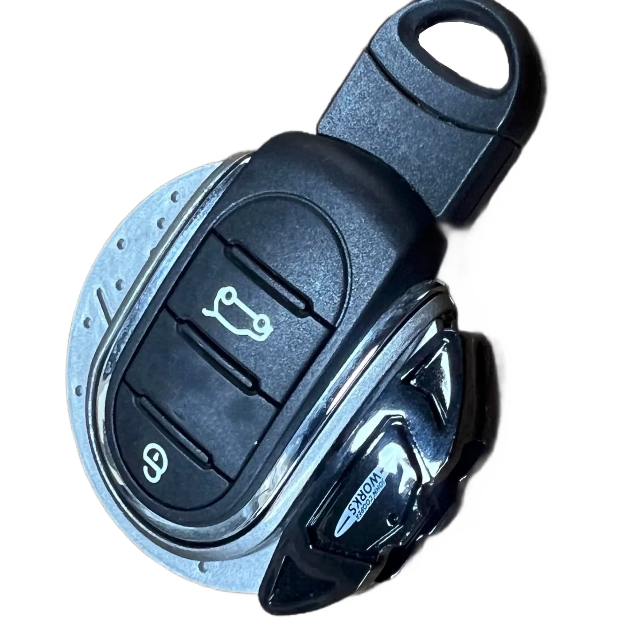 YaaGoo Black Keychain Key Cover Case for Mini Cooper F54-F60 | Genuine ABS Protection — Black