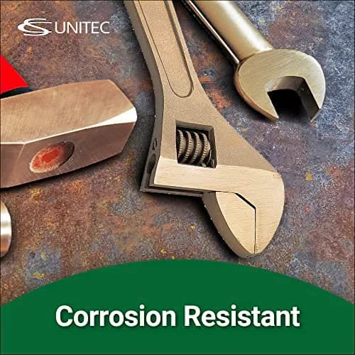 CS Unitec 18in Aluminum Bronze Adjustable Wrench | Non-Sparking, Non-Magnetic, Corrosion-Resistant Tool thumbnail 6