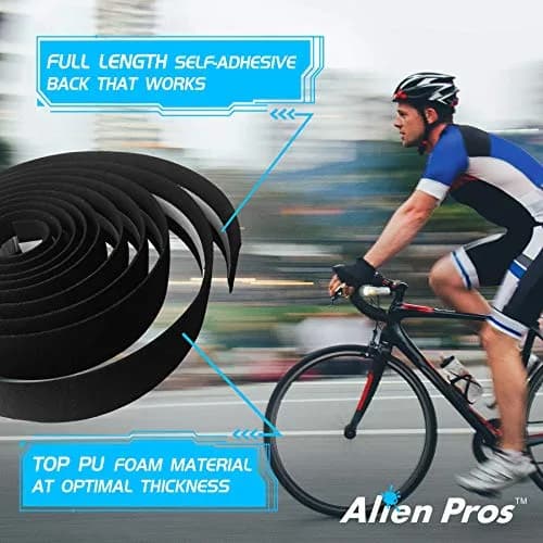 ALIEN PROS Yellow EVA Bike Handlebar Tape Set of 2 | Grips for Comfortable Rides thumbnail 5