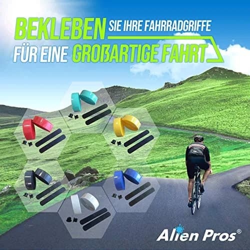 ALIEN PROS Bike Handlebar Tape EVA (Set of 2) Black | Grips Through All Weather Conditions thumbnail 6