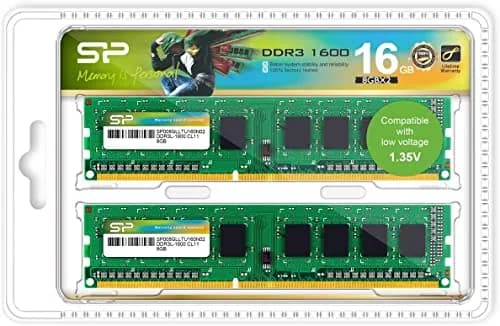 SP Silicon Power DDR3 16GB (2x8GB) 1600MHz Unbuffered UDIMM for Desktop | Low Power, High Compatibility thumbnail 8