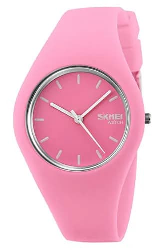 Gosasa Pink Women's Silicone Strap Watch 40mm | 30M Waterproof, Minimalist Design thumbnail 1