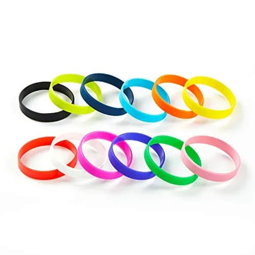 BRANDWINLITE Yellow Silicone Bracelets 8 inch (202mm) | 6-Pack Value for Events & Daily Use thumbnail 5