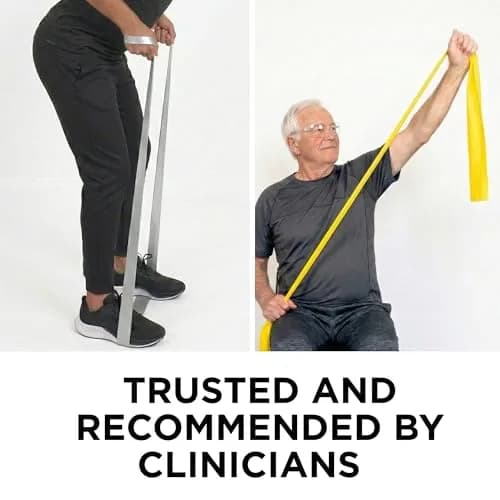 THERABAND Professional Latex Resistance Band Set, Pack of 7, 6 Ft | Full Body Strength & Rehab thumbnail 3