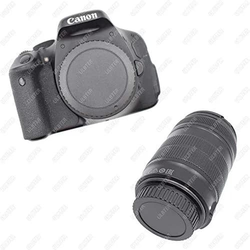 ULBTER 2Pack EF Mount Body Cap Rear Lens Cover for Canon T7 T6 T5 90D 6D | Dust & Damage Protection thumbnail 4