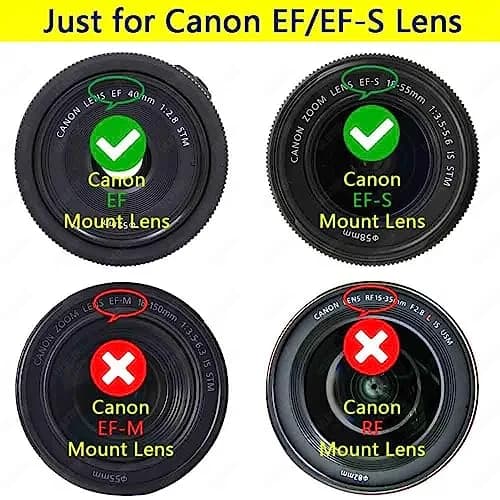 ULBTER 2Pack EF Mount Body Cap Rear Lens Cover for Canon T7 T6 T5 90D 6D | Dust & Damage Protection thumbnail 3