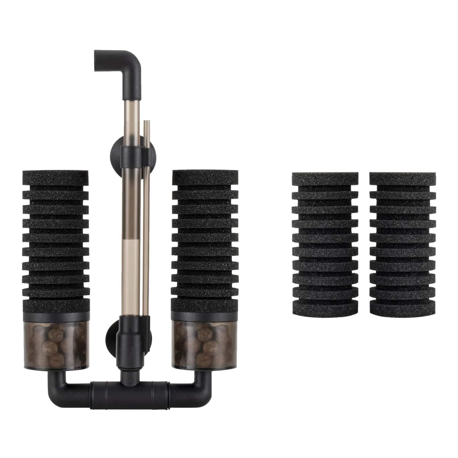 Hygger Aquarium Double Sponge Filter 6" x 9-13" | Bio & Physical Filtration for Fish Tanks