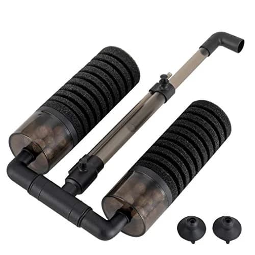 Hygger Aquarium Double Sponge Filter 6" x 9-13" | Bio & Physical Filtration for Fish Tanks thumbnail 2
