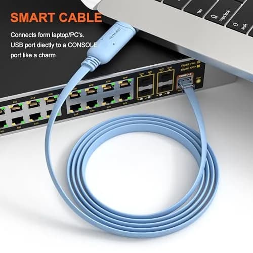 OIKWAN USB Cisco Console Cable 3.66m (12ft) | FTDI Chipset for Network Devices thumbnail 7