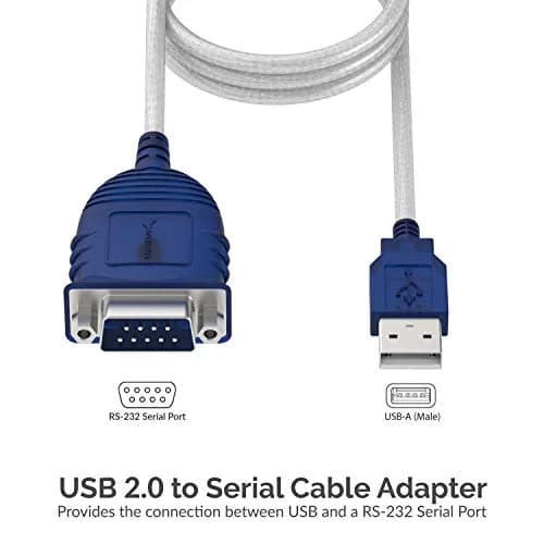 Sabrent USB 2.0 to Serial DB9 RS232 Converter Cable 1.83m (6ft) | Prolific Chipset, Plug & Play thumbnail 3