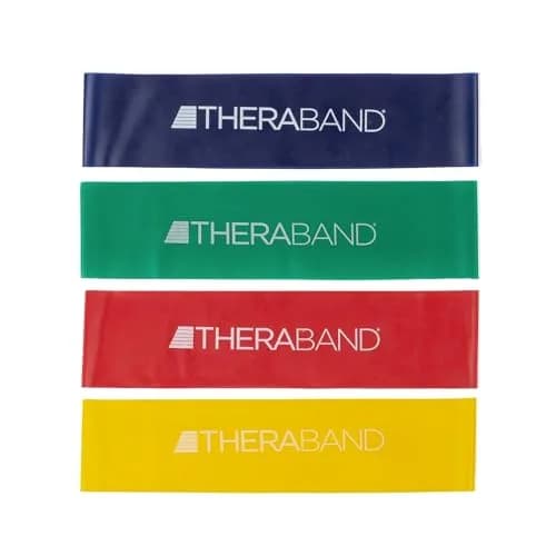 THERABAND Resistance Band Loop Set 12" (30.48cm) | 4-Pack for Strength Training & Stretching thumbnail 1
