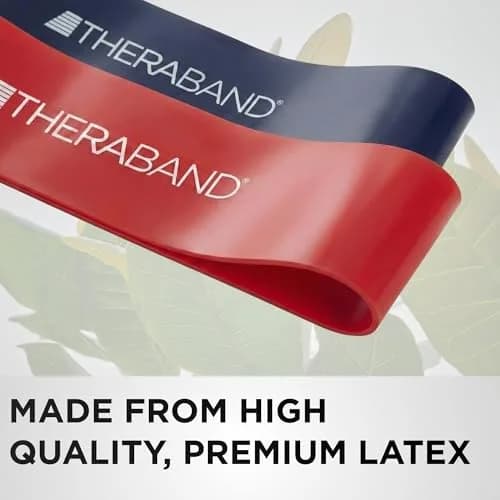 THERABAND Resistance Band Loop Set, Exercise, Workout, Physical Therapy | 4 Levels of Resistance thumbnail 5