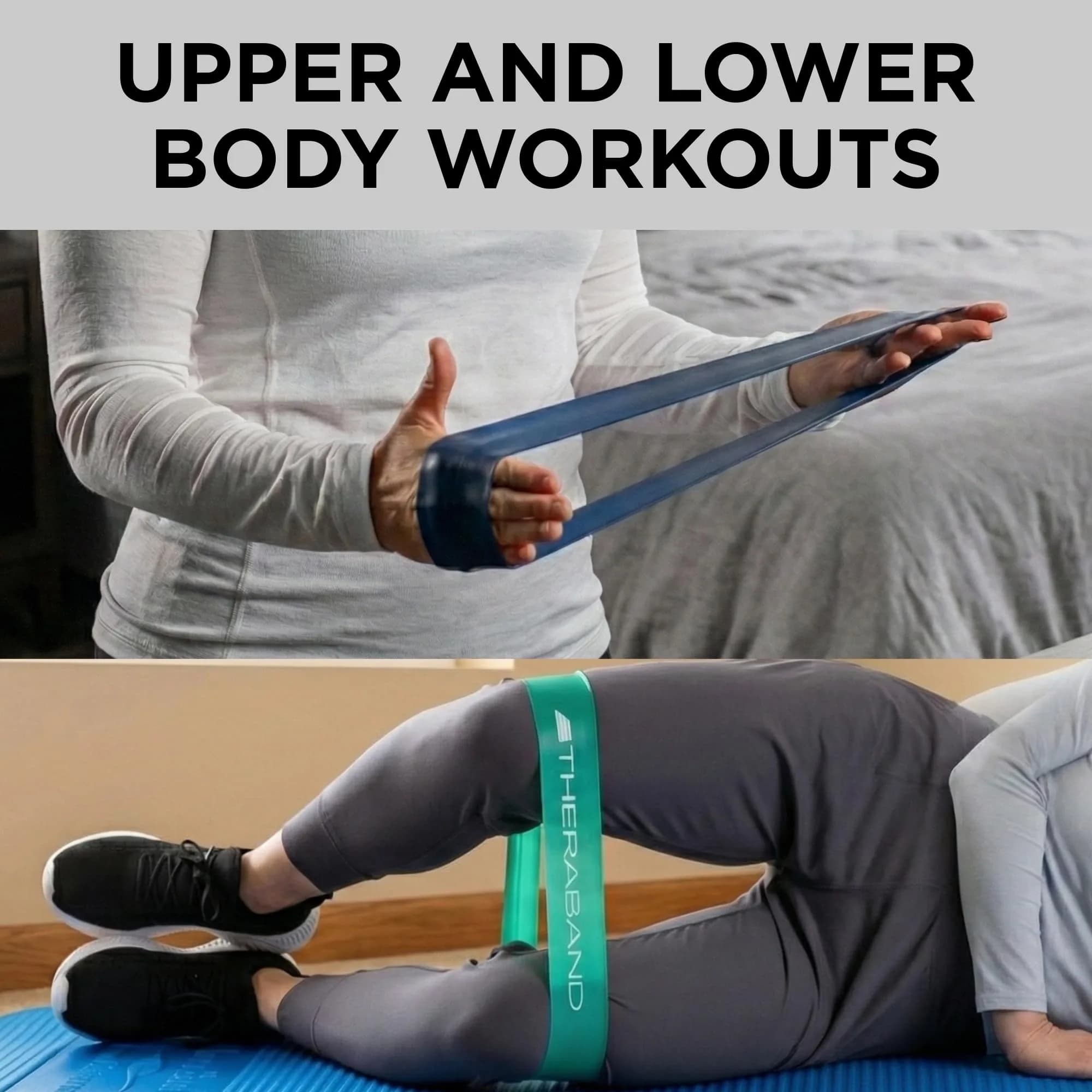 THERABAND Resistance Band Loop Set, Exercise, Workout, Physical Therapy | 4 Levels of Resistance - view 6