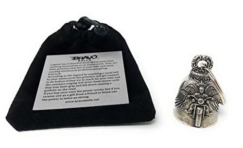Bravo Bells Motorcycle Angel Biker Bell with Split Ring & Bag | 1.0 oz (28.35 g) thumbnail 4
