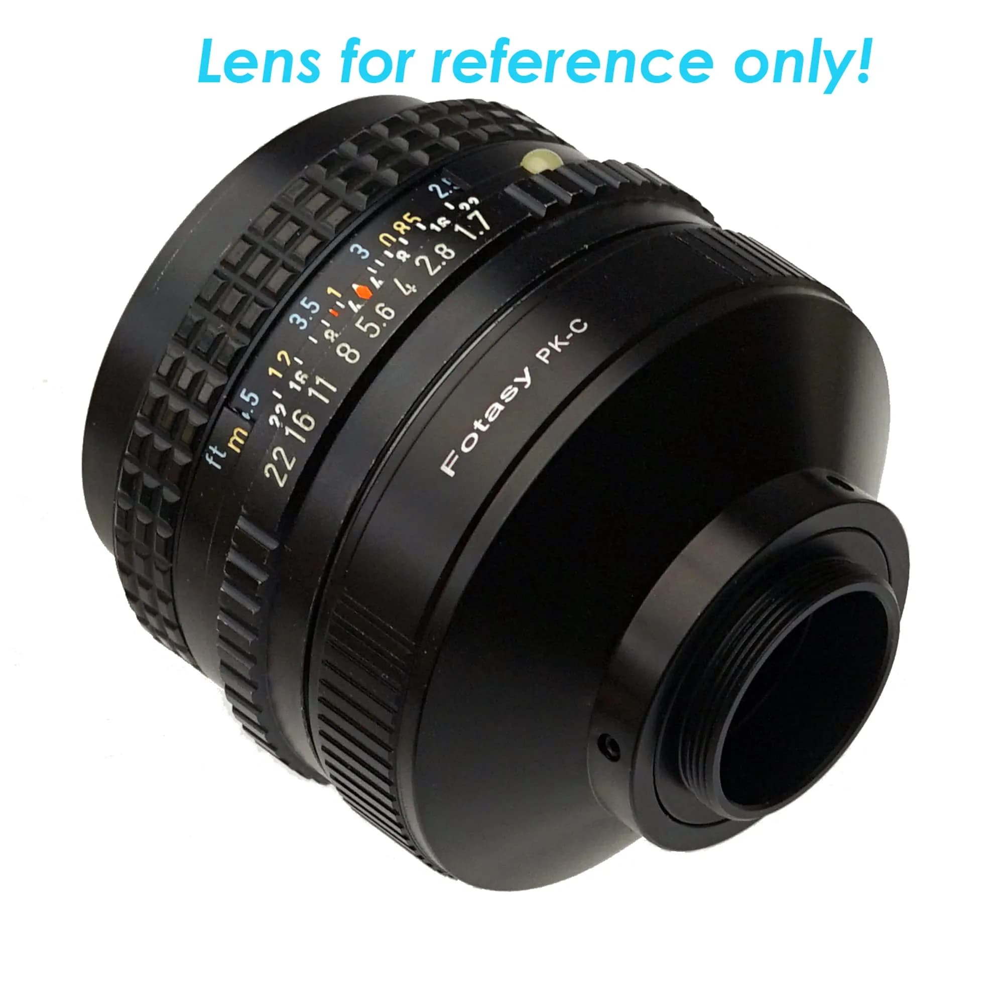 Fotasy Pentax PK to C Mount Adapter with Copper Mount | 60mm (2.36in) Length - view 6