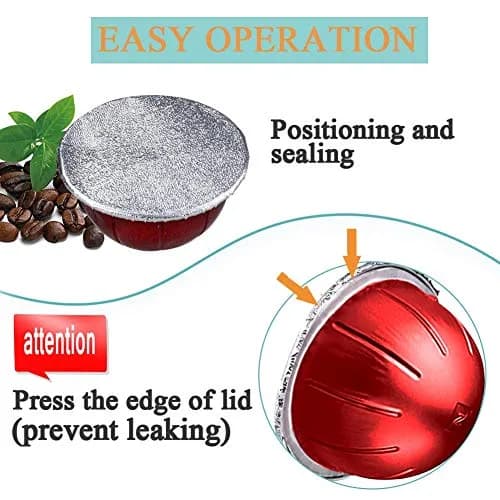 CAPMESSO Aluminum Foil Lids for Nespresso Vertuo Pods, 200 Count | Reusable Coffee Filter for Rich Brews thumbnail 6