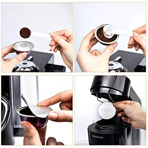 CAPMESSO Aluminum Foil Lids for Nespresso Vertuo Pods, 200 Count | Reusable Coffee Filter for Rich Brews thumbnail 8