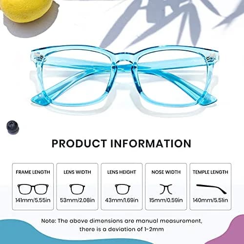 Cyxus Blue Light Blocking Glasses for Women Men Reduce Eye Strain | Stylish Square Frame & UV Protection thumbnail 6