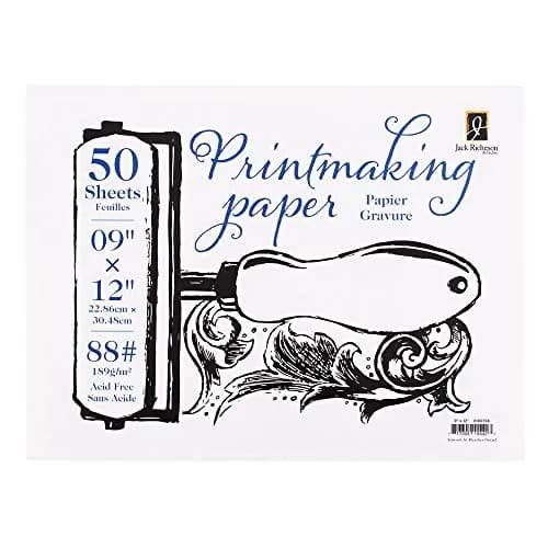 Jack Richeson Printmaking Paper, 88# 12x9 inches | Relief & Block Printing, 50 Sheets thumbnail 1