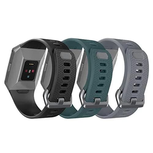AIUNIT Compatible Ionic Watch Bands Large with Gray Buckle | Soft TPU Replacement Strap for Fitbit Ionic Smartwatch thumbnail 2