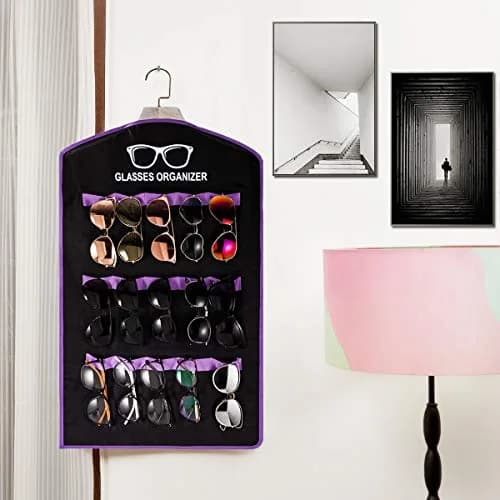 TRIUMPH VISION Hanging Sunglasses Organizer for Wall Glasses Storage Closet Shades Holder | Space Saving & Durable thumbnail 6