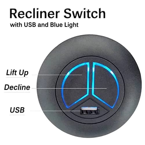 Podoy Power Recliner Switching 2 Button 5 Pin Hand Control with USB | Compatible with Popular Recliners thumbnail 6
