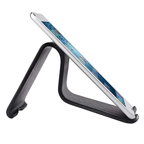 SAMDI Wooden Tablet Stand: Dock for iPad 2017 Pro 9.7, 10.5, Air Mini 2 3 4, Kindle, Tab, E-Reader, Other Tablets (4-13 inch) - Oak Wood Black | Versatile & Durable thumbnail 5