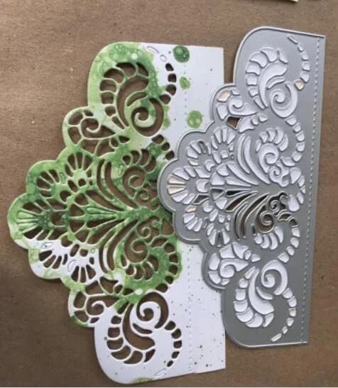 DIY Scrapbooking Artist Lace Shape Cutting Dies 1 set | Creative Paper Craft Tool (70-120 chars) thumbnail 2