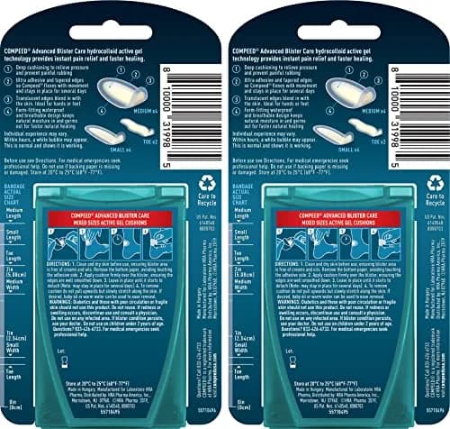 Compeed Blister Care Pads Mixed Sizes 10 Ct | Instant Pain Relief & Long-Lasting Protection thumbnail 2