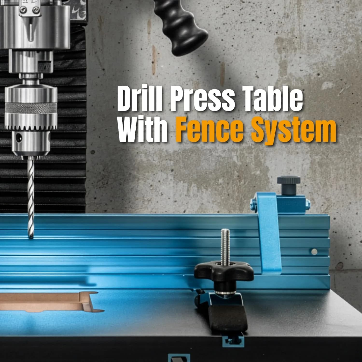 POWERTEC 3" Fence Flip Stop for Table Saw, Miter Saw, and Drill Press, T Track Accessories for Woodworking, 1PK (71367) | Universal T-Track Flip Stop - view 7