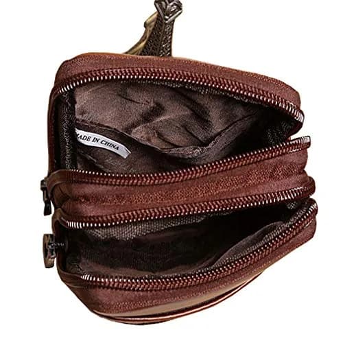 Hebetag Genuine Leather Phone Belt Holster Waist Case Bag for Men | 10cm(W)x16cm(H) (3.9"x6.3") thumbnail 4