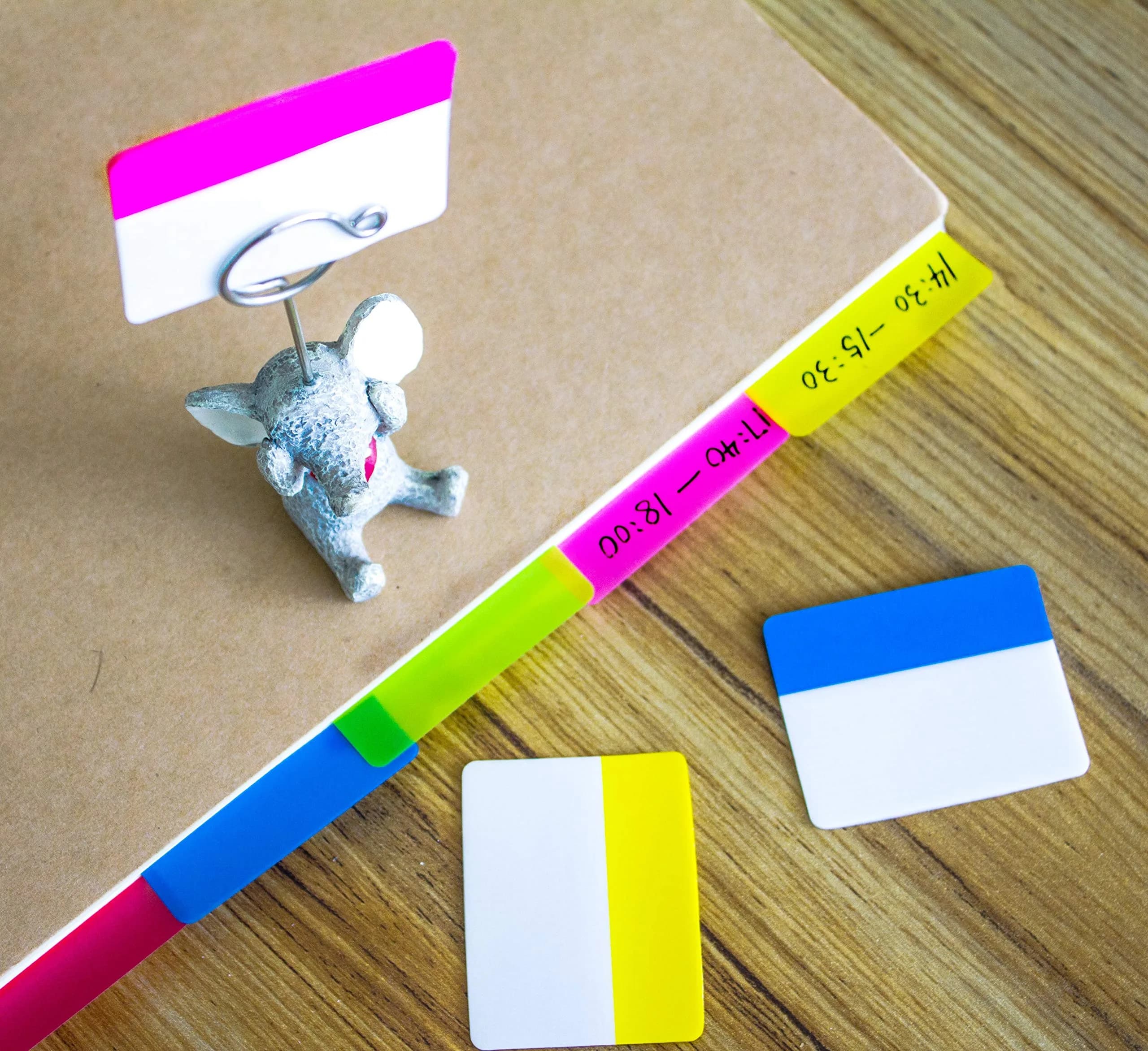 ELII 480 Pcs Vibrant Morandi Tabs 5.1cm (2 Inch) Sticky Index Tabs, Writable & Repositionable Page Markers (12 Colors) - view 4