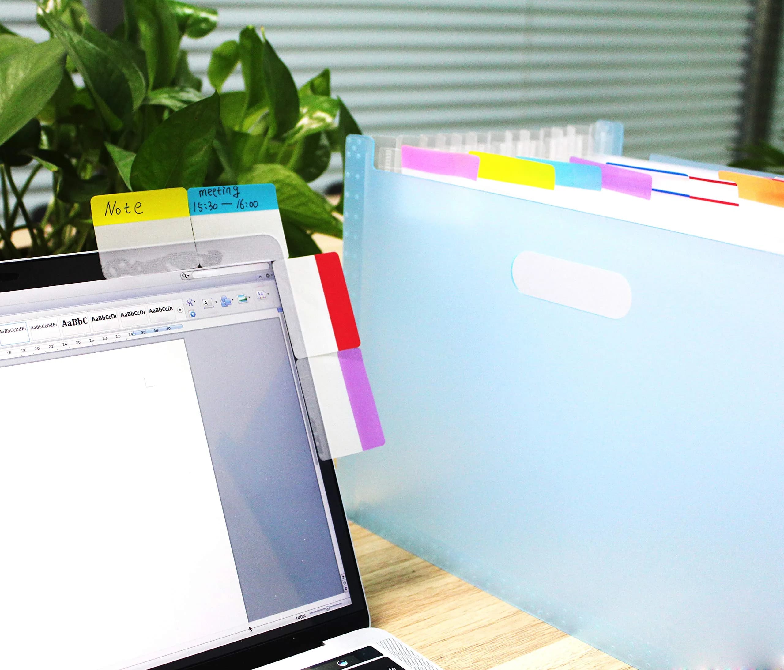 ELII 480 Pcs Vibrant Morandi Tabs 5.1cm (2 Inch) Sticky Index Tabs, Writable & Repositionable Page Markers (12 Colors) - view 6