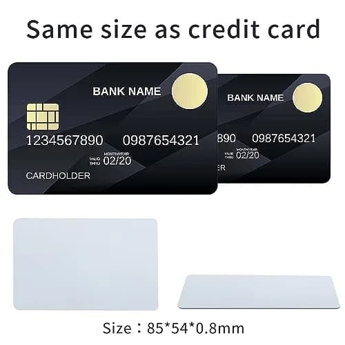 Timeskey NFC Inkjet NFC Cards 100pcs | NTAG215 Compatible, Printable, Laminated, 85*54mm thumbnail 3