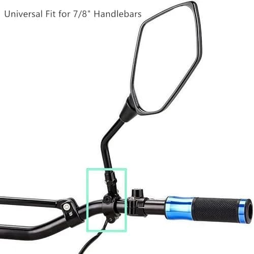 Elec-bro 7/8" Handlebar Mirror Mount Clamp 10mm Thread | Pack of 2 Black Aluminum Alloy thumbnail 5