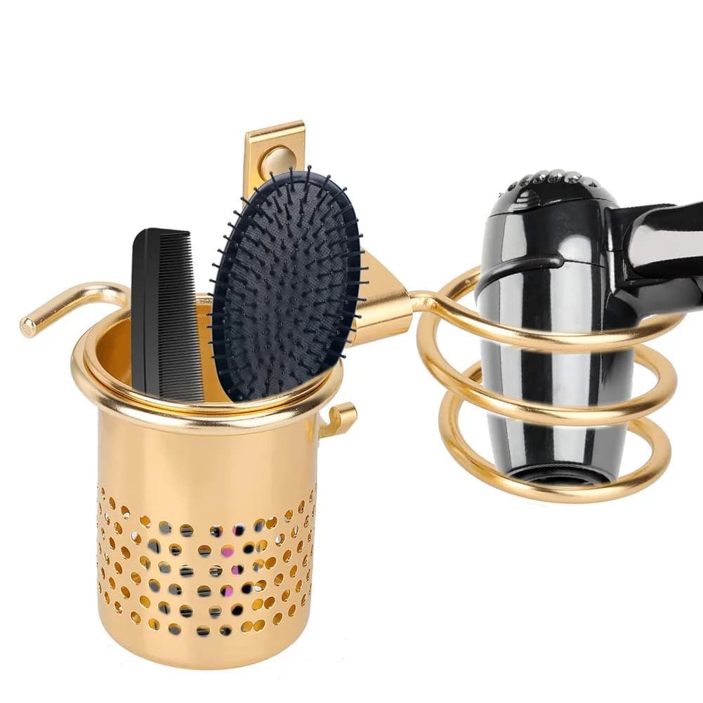 ZJchao Aluminum Hair Dryer Holder Wall Mount (#2) | Organizes Hair Tools & Saves Space - view 7