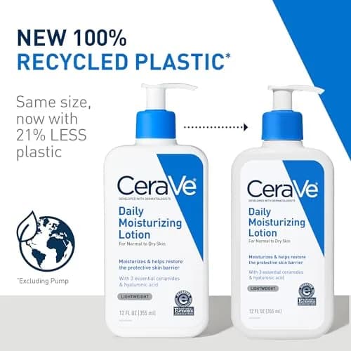 CeraVe Daily Moisturizing Lotion for Dry Skin 562ml (19 Fl Oz) | Fragrance-Free, Oil-Free, Non-Comedogenic thumbnail 2