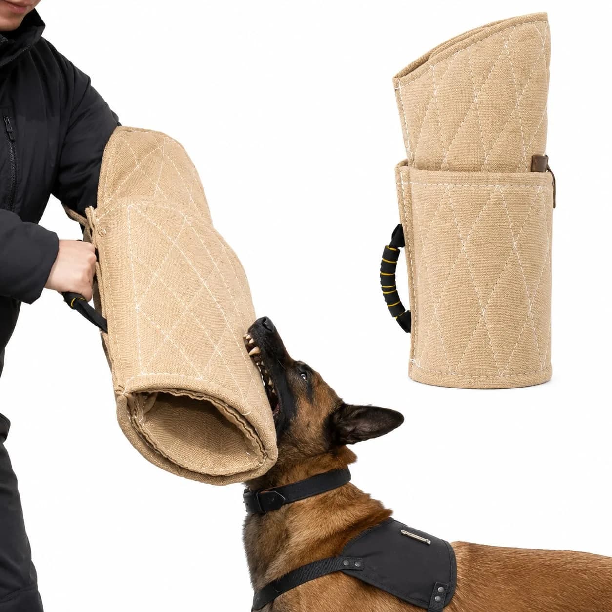 Morezi Dog Bite Sleeve Training Arm Guard for Large Dogs & Puppies | 58cm (22.8") Yellow