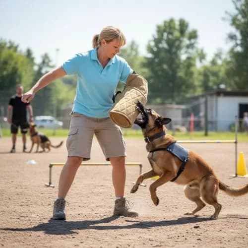 Morezi Dog Bite Sleeve Training Arm Guard for Large Dogs & Puppies | 58cm (22.8") Yellow thumbnail 6
