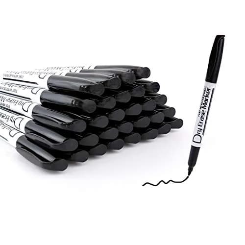 Volcanics Black Dry Erase Markers, Fine Tip, 30 Pack | Low Odor, Water-Based Ink thumbnail 2