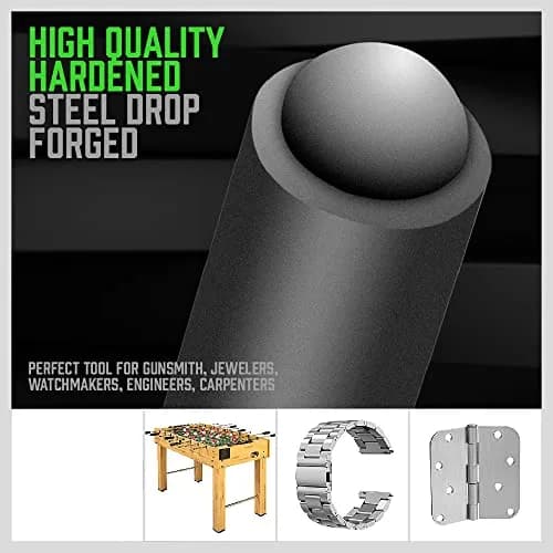 SWANLAKE 9-Piece Roll Pin Punch Set 1/16"-5/16" | Precision Automotive & Craft Tool thumbnail 4